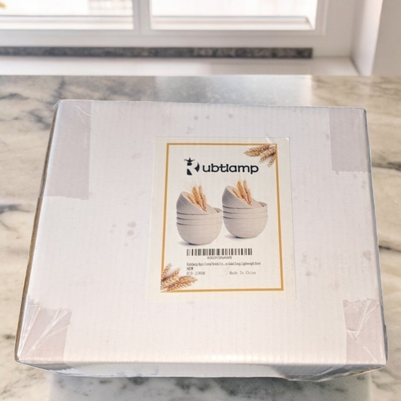 Rubtlamp 24 OZ Unbreakable Wheat Straw Bowls, 8 Piece - Picture 10 of 10